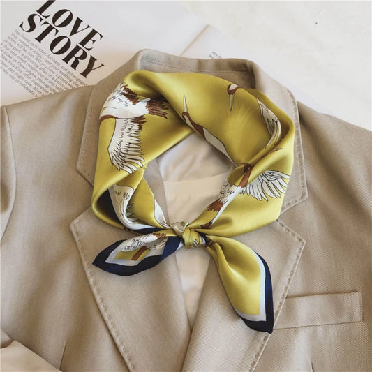 Gold Japanese Silk Scarf