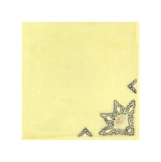 Vintage Pale Yellow Hankie